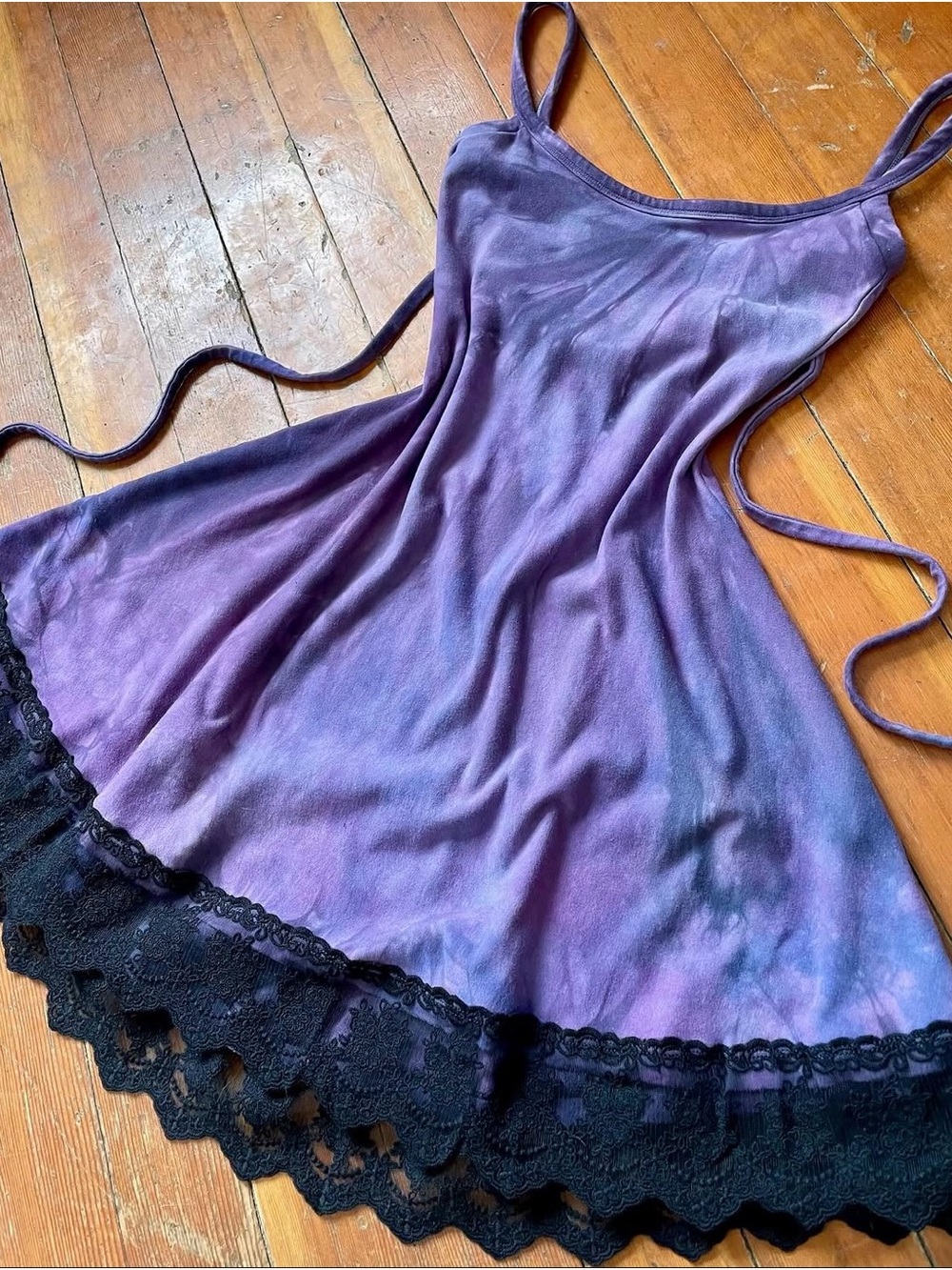 Hand-Dye Lace Mini Dress by Wildwood Harts